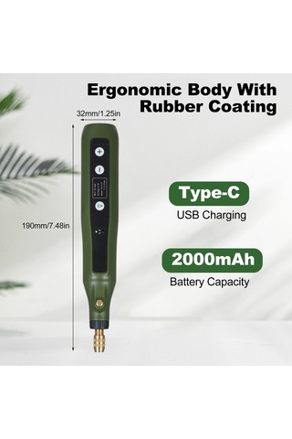 Suofeng 5 Hız Ayarlı Mini Döner Alet Seti - 34 Aksesuarlı Çok Amaçlı El Aleti, Gravür, Zımpara, Parlatma, Oyma İçin