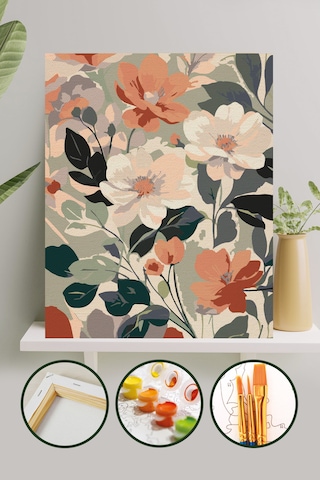 Sayılarla Boyama Tuval Seti 40x50 Cm - İlkbahar