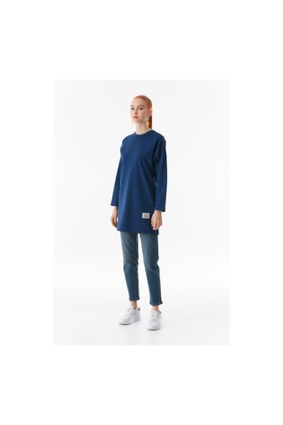 Fullamoda Basic Bisiklet Yaka Tunik 24ygb467204663-indigo 24YGB467204663-İndigo