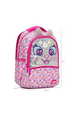 Wia Sweet Cat Kız Çocuk İlkokul Çantası Pembe