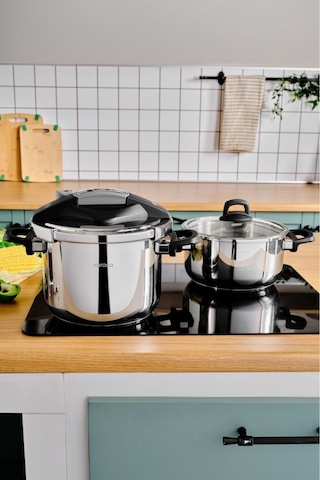 Karaca Perfect Gray İndüksiyon Tabanlı Düdüklü Tencere Seti 4+6 Lt