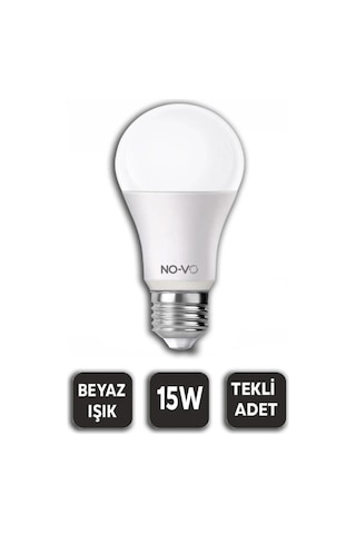 10 Adet 15w Beyaz Led Ampul 1200lm 6500k 15.000 Saat Ömür 5468
