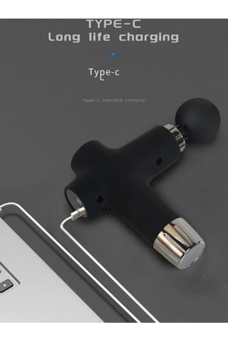 Afm Tech Jy-711 Kırmızı Yeni Nesil Isıtmalı Sıcak Ve Soğuk Özellikli Şarjlı Masaj Tabancası Kırmızı