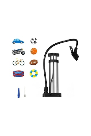 Bisiklet Pompa Lastik Hava Şişirme Pompası Araba Motor Bisiklet T