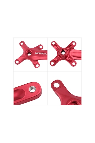 Lemestar Mountain Bike 104bcd Alüminyum Krank Kolu Seti 8-11 Vites 34/36t Dişli Sağ-sol Kırmızı Değiştirme Parçası Çok Renkli