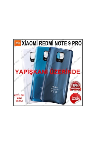 Xiaomi Redmi Note 9 Pro / Note 9S Arka Pil Batarya Kapak Cam (368842404)