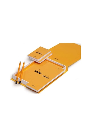 Rhodia Essential Box Çizgili Defter Seti Orange 9201C Turuncu