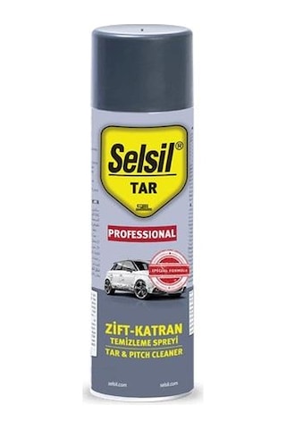 Selsil Tar Cleaner Zift ve Katran Temizleyici Sprey 500 ML Selsil Tar Cleaner Zift ve Katran Temizleyici Sprey 500 ML