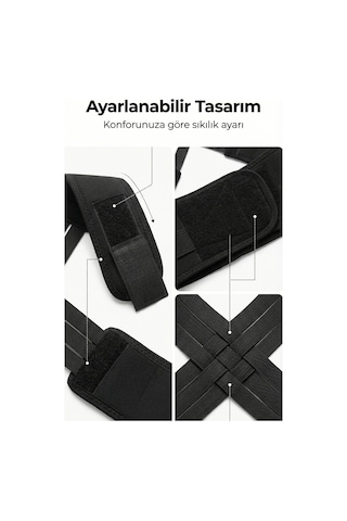 Dik Duruş Korsesi Çapraz Sırt Detaylı, Kamburluk Önleyici, Sırt Omuz Destekli, Ayarlanabilir Cırtlı Unisex