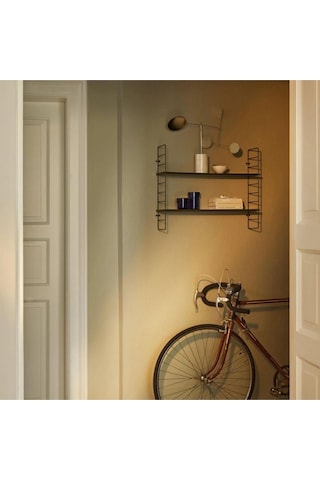 Kuzey Metal Duvar Rafı Siyah