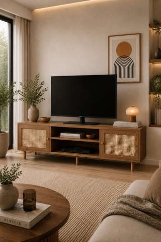Renazzo %100 Mdf Casa Hazeran Tv Ünitesi Atlantik Çam 180x50 Cm