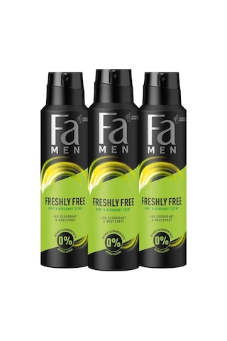 Fa Men Mint&Bergamot Erkek Sprey Deodorant 150 ML x 3