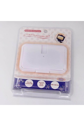 Samdoo Beyaz Taşınabilir Bebek Mendil Isıtıcı - Ev Ve Araç Kullanıma Uygun Sürekli Sıcak Tutucu - Günlük Kullanıma İdeal
