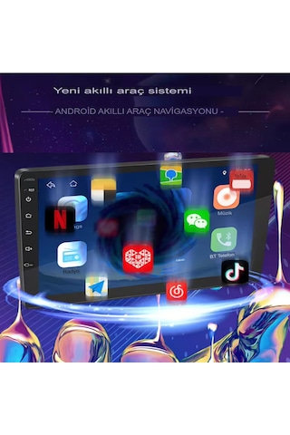 Reidan 10"inç Oto Araç Hd Ekran Carplay Dokunmatik Radyo Teyp Multimedya