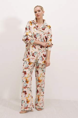 Örme İkili Takım - Krem 001