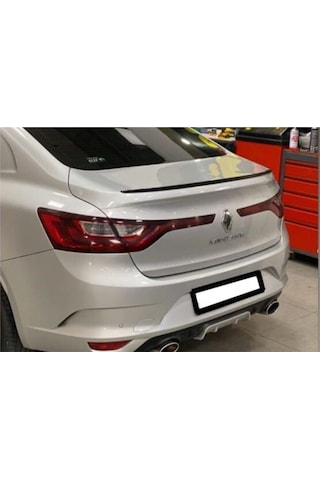 Spoiler Renault Megane 4 Bagaj Üzeri Çıta - Spoiler - Siyah + Çift Taraflı Bantlı