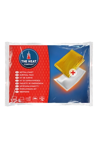 20 Saat Isıtıcılı Termal Battaniyeli Theheatcompany Notfall Paket Altın - Gümüş