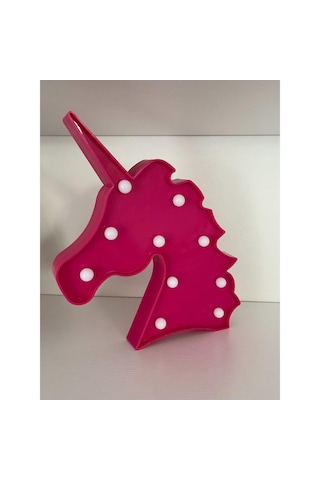 At Figürlü Led Lamba Pembe Renk Çok Renkli