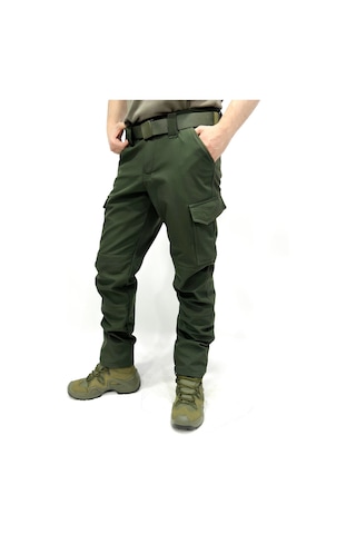 Erkek Içi Polarlı Tactical Outdoor Su Geçirmez Haki Softshell Pa