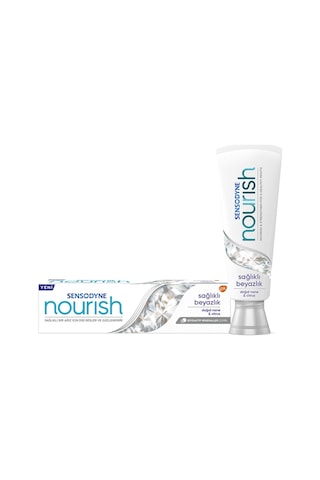 Sensodyne Nourish Sağlıklı Beyazlık Diş Macunu 75 ML + Yumuşak Diş Fırçası