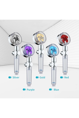 Fanfan Turbo Fanlı El Duş Başlığı Açma/kapama Duraklatma Krom