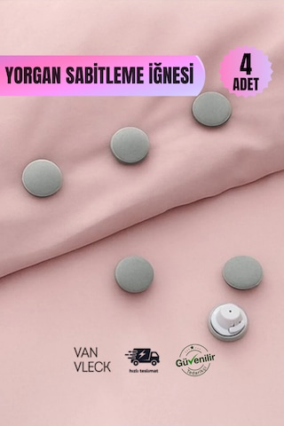 Yorgan Tutucu Ve Sabitleyici İğne Nevresim Kaydırmaz Toka, Battaniye Sabitleme Aparatı, 4 Lü Set Çok Renkli