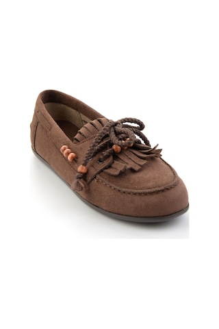 Bambi Kahve Kadın Loafer Ayakkabı K01566004872 Kahve