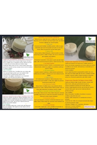 Organique Kolajen Krem 50 ML