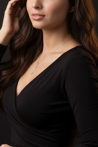 Zülfikar Hz. Ali Kılıcı 925 Ayar Gümüş Kadın Kolye Gümüş