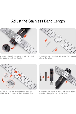 Apple Watch Band Uyumlu 38mm/40mm/41mm/iwatch Seri 10& 11 42mm /çelik Ayarlanabilir Kordon
