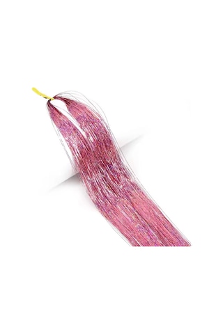 Hb Tasarım Pembe Hair Tinsel Saç Simi 50-55 Cm, Tek Ebat, Estva2211prk, Renkli