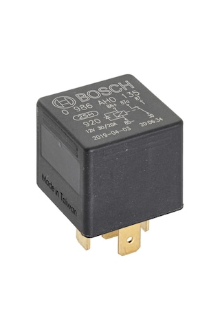 12V 30/20A Diyotlu Çift Platin Mini Röle 5 Fiş Bosch 0986AH0135