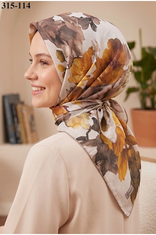 Sharell Desenli Soft Pamuk Eşarp 315-114 Çok Renkli