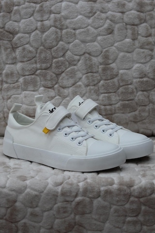 Vicco 346.p24y.141-11 Lee Beyaz Keten Sneaker Unisex Çocuk Ayakkabı 001