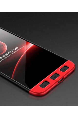 Xiaomi Redmi Y1 Lite Kılıf Zore Ays Kapak Siyah-Kırmızı