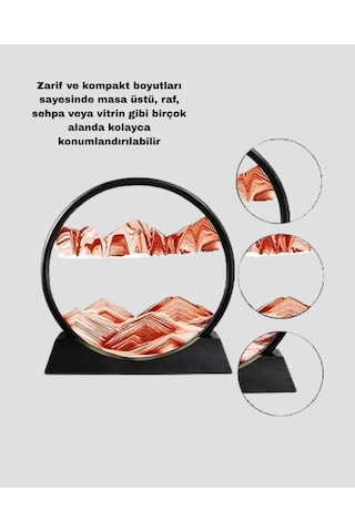 Şeffaf Dekoratif Kum Saati Dayanıklı Gövde, Minimalist Stil, Masa Ve Vitrin Aksesuarı - Lisinya