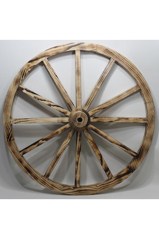 Otantik Ahşap At Arabası Tekeri 100 Cm. Diğer