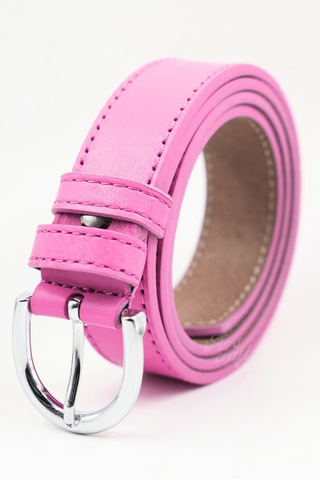 Parscraft Kadın Kemer Hakiki Deri 3 Cm Pembe