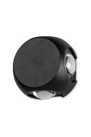 Noas Yl83-1052 Alinda Siyah 4 Yönlü Dış Mekan Aplik - Gün Işığı 3200k Siyah