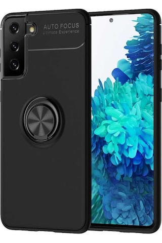 Galaxy S21 Plus Kılıf Zore Ravel Yüzüklü Silikon Kılıf