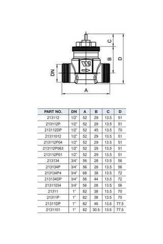 2 Yollu Fan Coil Vanası 1'' Watts 21311