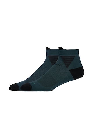 Asics Fujıtraıl Quarter Sock Unisex Vital Green/carrier Grey Koşu Çorabı 3013b098-300 Vital Green/carrier Grey