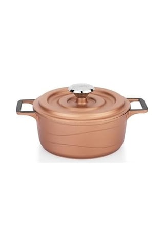 Pro Cast Mini Döküm Tencere Seti 5 Parça-rosegold Açık Bakır