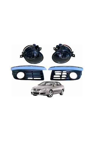 VW 2006 - 2010 Jetta Sis Far Seti Krom Çıtalı 1K5198700