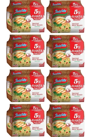 Indomie Spesiyal Hazır Noodle 8'li 5 x 75 G