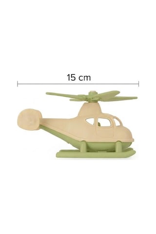 İlk Helikopterim Güvenli Eğitici Beyaz 15 Cm Eğlenceli Oyuncak Helikopter