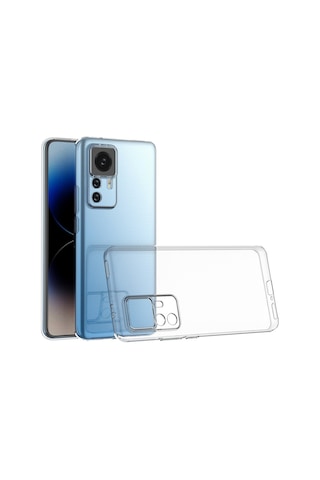 Xiaomi Mi 12T Uyumlu Kamera Korumalı 3D Şeffaf Silikon Kılıf