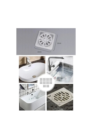 10'lu Banyo Ve Mutfak Lavabo Koku Önleyici Ve Haşere Böcek Önleyici Gider Filtresi Standart