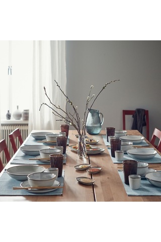 Ikea Gladelig Yemek Takımı 24 Parça Gri