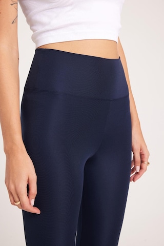 Tudors Kadın Slim Fit Dar Kesim Scuba Kumaş Beli Lastikli Lacivert Tayt-40373 Lacivert